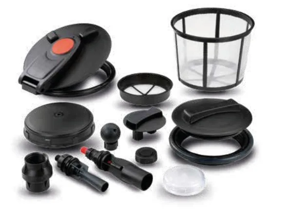 Tampas e cestos filtrantes Geoline para tanques