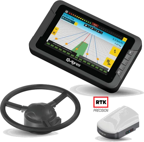 Kit de piloto automático elétrico agroNave 7 e-steering ISOBUS