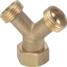 União de 3 vias de latão