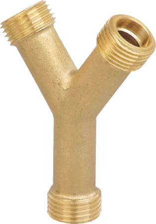 União de 3 vias de latão