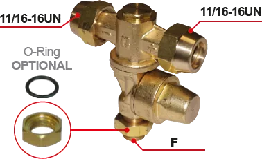 Porta-bico duplo com antigotejo de diafragma e porcas