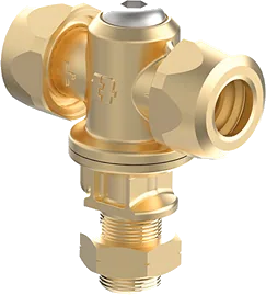 Porta-bico duplo com válvula de retenção de diafragma, inox 18° v2
