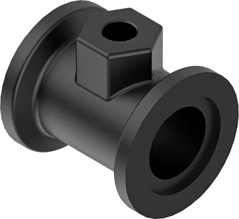 Extensão reta flangeada