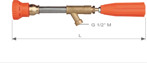 Pistola de pulverização com manopla