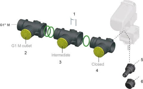 Kit de coletores de compensação para válvulas NRG