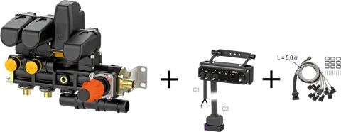 Grupo de comando elétrico de 2 vias – kit PILOT
