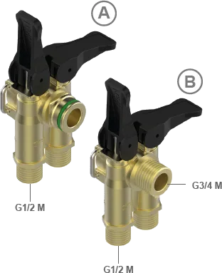 Distribuidor manual com registros modulares