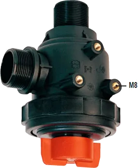 Filtro de aspiração com válvula 150 l/min – versão compacta