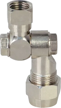 Porta-bico articulado fêmea com porca giratória BSP 3/8”