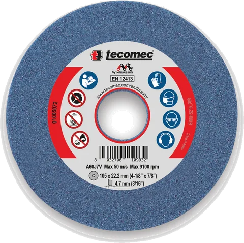 Rebolo Ø 105 mm azul