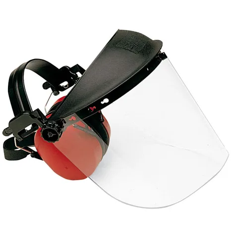 Protetor facial profissional com visor de policarbonato