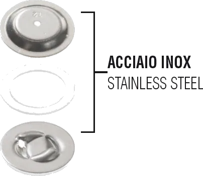 Bico de aço inox com junta e núcleo