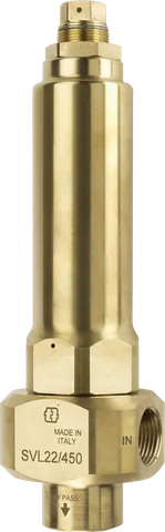 Válvulas de segurança SVL22/450 e SVL33/450