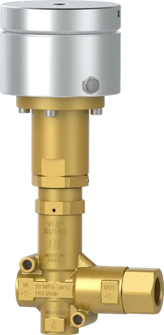 Regulador de pressão VHP-PN 18/160 com pistão pneumático